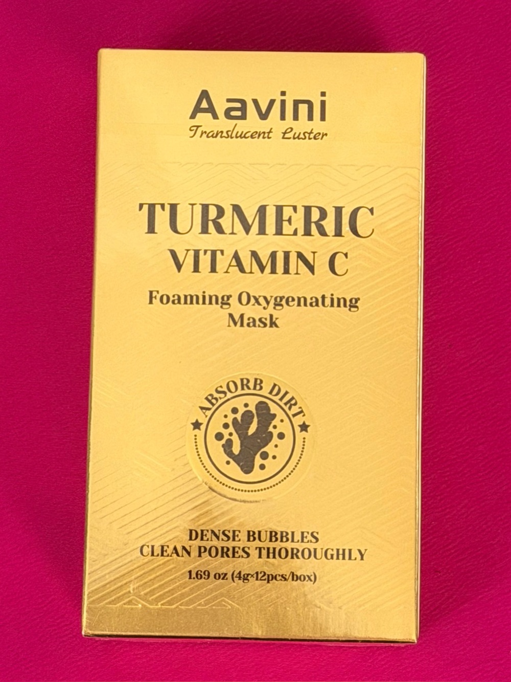 Turmeric & Vitamin C Cleansing Foaming Oxygenating Mask - 12 Masks per Box !!